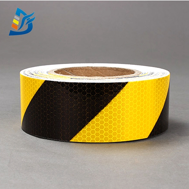 Yellow Black Candy Strips Reflective Tape - 